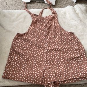 Aerie Spotted Romper with ties